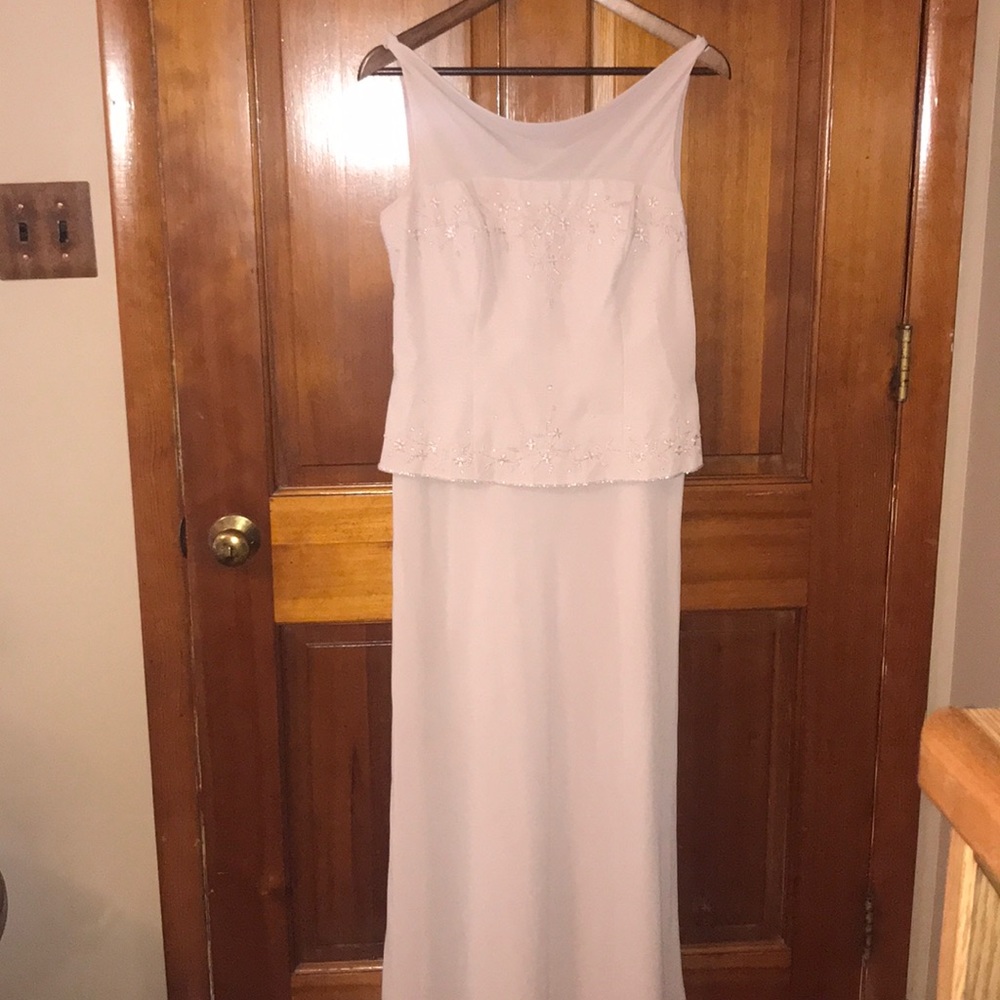 Long tan dress